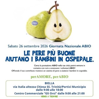 Giornata Nazionale Abio: il 26 settembre tornano le pere per sostenere i bambini in ospedale