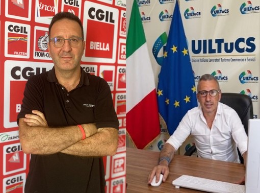 In foto, Stefano Martinotti e Antonio Di Maio, rispettivamente sindacalisti della Filcams/Cgil e della Uiltucs/Uil In foto, Stefano Martinotti e Antonio Di Maio, rispettivamente sindacalisti della Filcams/Cgil e della Uiltucs/Uil