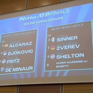 Torino, ATP Finals 2025: sorteggiati i gironi