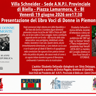 “Voci di donne in Piemonte”: ANPI Biella ricorda gli 80 anni dal primo voto femminile in Italia