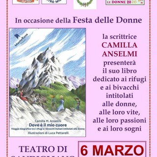 A Sandigliano la scrittrice Camilla Anselmi presenta il libro “Dove è il mio cuore”