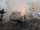 A Scopello auto avvolta dalle fiamme, in campo i Vigili del Fuoco FOTO A Scopello auto avvolta dalle fiamme, in campo i Vigili del Fuoco FOTO