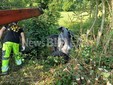 Tollegno, recuperata l'auto finita nel Rio Stono dopo l'incidente