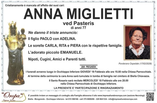 Anna Miglietti, ved. Pasteris