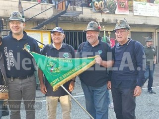 Gli Alpini di Zumaglia hanno festeggiato 90 anni con l'intitolazione della sede a  Egidio Bruschi Foto Lauretta Gronda