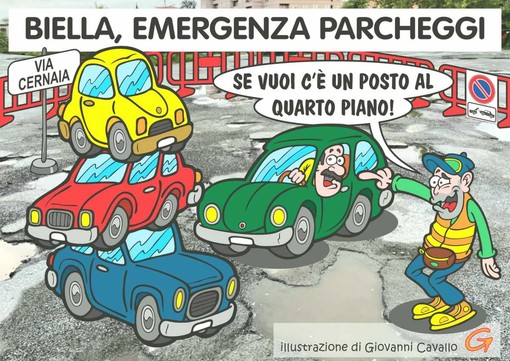 Biella, via Cernaia chiusa: parcheggiare diventa un’impresa