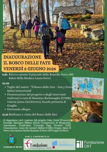 Il Bosco delle Fate prende vita: a Netro il taglio del nastro Il Bosco delle Fate prende vita: a Netro il taglio del nastro