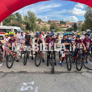 Cossato, circa 200 iscritti alla Biciclettata ecologica - Servizio di Massimo Giacobbe
