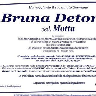 Bruna Detoma, ved. Motta