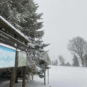 Neve a Bielmonte, il paesaggio è magico (foto dalla pagina Facebook di Bielmonte)