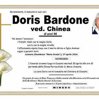 Doris Bardone Ved. Chinea