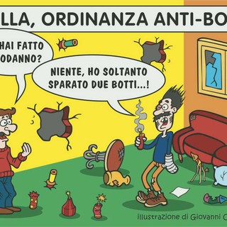 Capodanno a Biella: botti vietati e rumore assicurato - illustrazione di Giovanni Cavallo