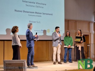 Edizione 2025: vincitori di Premio +bellezza in Valle, Maiser Serramenti e Villa Magnani FOTO Nicola Rasolo per newsbiella.it