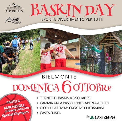 Bielmonte, sport e inclusione con “Baskin Day”. Bielmonte, sport e inclusione con “Baskin Day”.