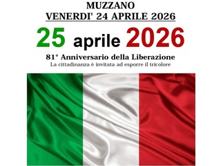 Muzzano celebra il 25 Aprile: in programma le commemorazioni per l’81° anniversario della Liberazione