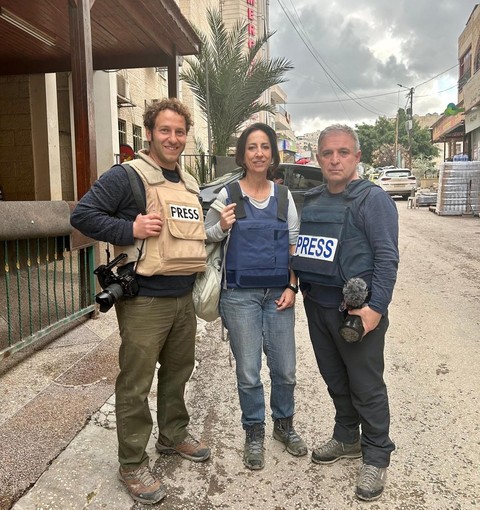 I biellesi Ivo Bonato ed Elia Milani a Jenin in Palestina I biellesi Ivo Bonato ed Elia Milani a Jenin in Palestina