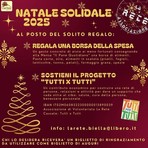 Natale Solidale 2025 a Biella, non il classico regalo ma una borsa della spesa