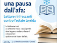 Sotto questo sole.... a Candelo ci si rinfresca con la lettura