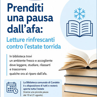 Sotto questo sole.... a Candelo ci si rinfresca con la lettura