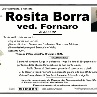 Rosita Borra, Ved. Fornaro