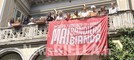 Mai bandiera bianca contro la violenza di genere, a Biella esposto un vessillo a Villa Schneider FOTO e VIDEO