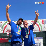 Nella foto, Negro e Cibrario esultano per il successo Nella foto, Negro e Cibrario esultano per il successo