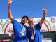 Nella foto, Negro e Cibrario esultano per il successo Nella foto, Negro e Cibrario esultano per il successo
