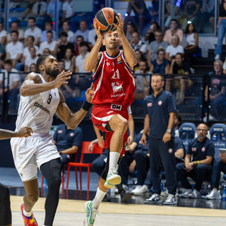 Il grande basket è al Biella Forum, 2.100 spettatori per Olimpia Milano-PAOK (foto di Nicolò Ottina)