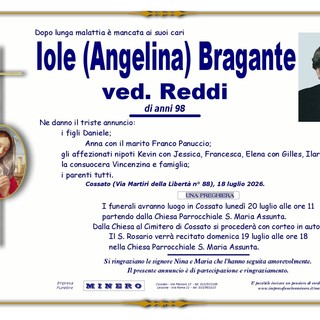Iole (Angelina) Bragante, ved. Reddi Iole (Angelina) Bragante, ved. Reddi