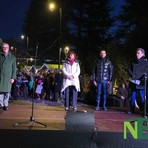Natale a Biella, l'accensione dell'albero in piazza Vittorio Veneto e gli auguri di buone feste del sindaco Olivero  FOTO e VIDEO Riccardo Tosi per newsbiella.it