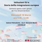 Storia della integrazione europea, se ne parla a Cavaglià, giovani a rapporto