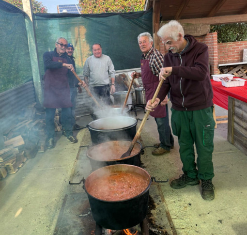 Carnevale a Gifflenga, bel momento di comunità tra fagiolata e giochi di una volta