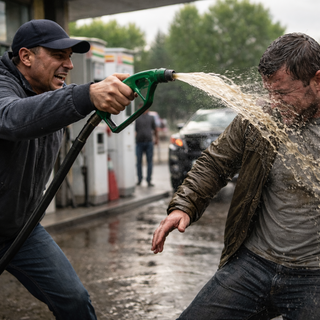 Lite al distributore di Cossato: spruzza gasolio contro un uomo - immagine di repertorio