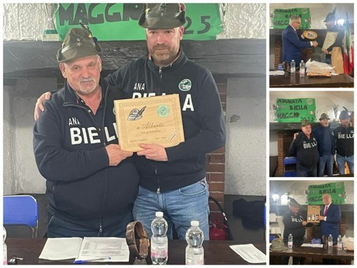 Candelo in festa per i 90 anni di fondazione degli Alpini (foto dalla pagina Facebook di Paolo Gelone, sindaco di Candelo)