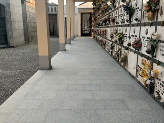 Ponderano: terminato l'intervento al cimitero