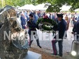 Ai Giardini Zumaglini un monumento per ricordare Francesco Cusano. Olivero: "Un'opera capace di parlare a tutti" FOTO e VIDEO Mattia Baù per newsbiella.it
