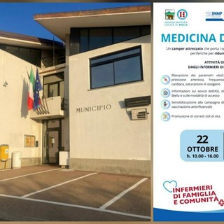 La &quot;Medicina di prossimità&quot; arriva a Camburzano: oggi il camper dell'ASL Biella