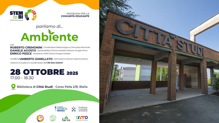 Biella, esperti e studenti sul futuro sostenibile: &quot;Parliamo di... Ambiente&quot;