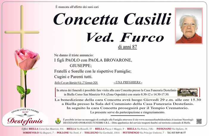 Concetta Casilli, ved. Furco