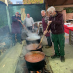 Carnevale a Gifflenga, bel momento di comunità tra fagiolata e giochi di una volta