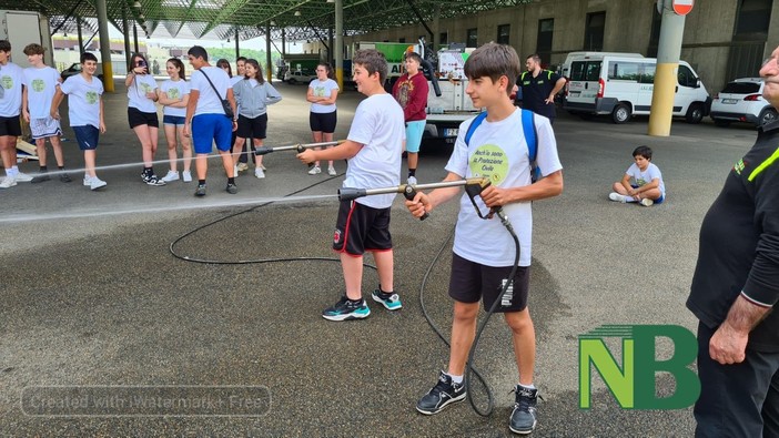 "Anch' io sono protezione civile" i ragazzi del Camp in visita alla sede AIB di Biella - Foto Catia Ciccarelli per newsbiella