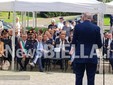 Ai Giardini Zumaglini un monumento per ricordare Francesco Cusano. Olivero: "Un'opera capace di parlare a tutti" FOTO e VIDEO Mattia Baù per newsbiella.it