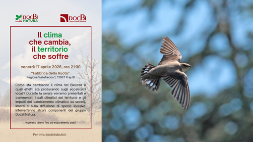 DocBi, cambiamenti climatici nel biellese: se ne parla a Pray