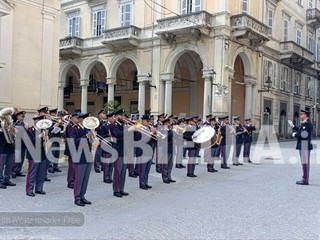 Ai Giardini Zumaglini un monumento per ricordare Francesco Cusano. Olivero: "Un'opera capace di parlare a tutti" FOTO e VIDEO Mattia Baù per newsbiella.it