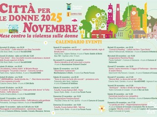 Biella Città per le Donne 2025 tra inaugurazioni di panchine, incontri a tema e spettacoli. Domani il primo evento Biella Città per le Donne 2025 tra inaugurazioni di panchine, incontri a tema e spettacoli. Domani il primo evento