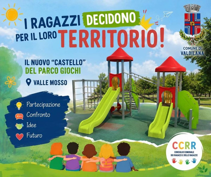 Un nuovo castello per il parco giochi: a Valle Mosso decidono i ragazzi Un nuovo castello per il parco giochi: a Valle Mosso decidono i ragazzi