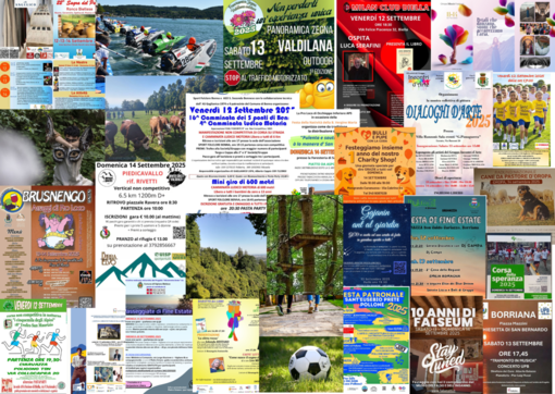 Tante cose da fare a Biella nel we del 12, 13 e 14 settembre Tante cose da fare a Biella nel we del 12, 13 e 14 settembre