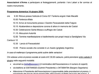 Biella celebra i 75 anni della Sezione Provinciale dei Paracadutisti d’Italia Biella celebra i 75 anni della Sezione Provinciale dei Paracadutisti d’Italia