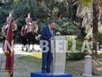 Ai Giardini Zumaglini un monumento per ricordare Francesco Cusano. Olivero: "Un'opera capace di parlare a tutti" FOTO e VIDEO Mattia Baù per newsbiella.it