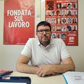 In foto Roberto Panella, sindacalista per la Funzione Pubblica della CGIL Biella
